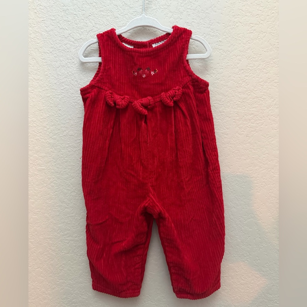 Vintage 90s Sesame Street Corduroy Bodysuit Apple Embroidery 12 Months